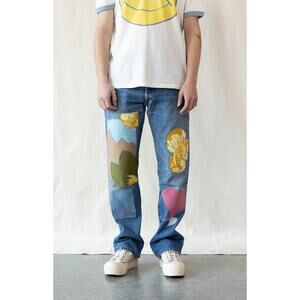 RE/DONE x Levis Patched Up 501 Assorted Indigo/Floral Jeans